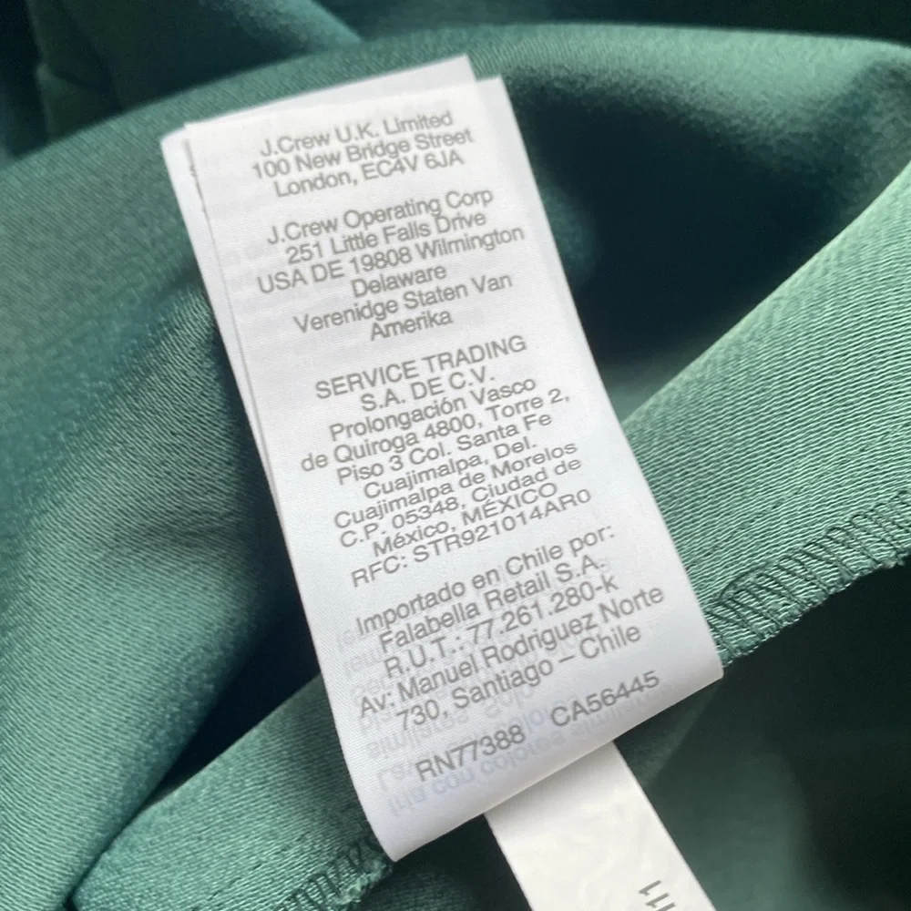 Long-sleeve ruffleneck top in 365 crepe